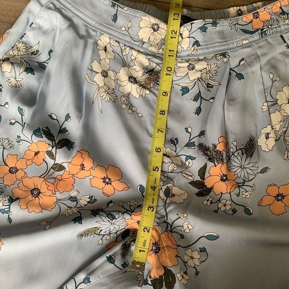 NWT J. crew high rise garden floral tapered trouser pant blue size 8 - Picture 9 of 10